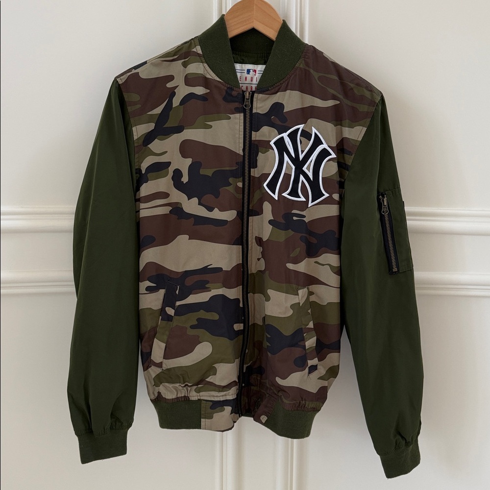 MKB Yankee Camo Bomber Jacket with Logo